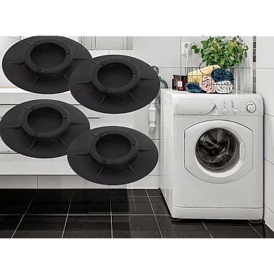 Set 4 picioruse pentru masina de spalat NEGRE Set 4 picioruse pentru masina de spalat NEGRE