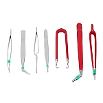 Set 7 Pensete Antistatic Diverse forme Rosu + Argintiu
