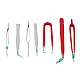 Set 7 Pensete Antistatic Diverse forme Rosu + Argintiu Set 7 Pensete Antistatic Diverse forme Rosu + Argintiu