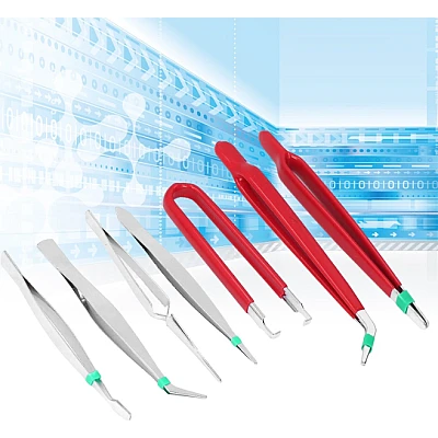 Set 7 Pensete Antistatic Diverse forme Rosu + Argintiu Set 7 Pensete Antistatic Diverse forme Rosu + Argintiu