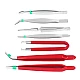 Set 7 Pensete Antistatic Diverse forme Rosu + Argintiu Set 7 Pensete Antistatic Diverse forme Rosu + Argintiu