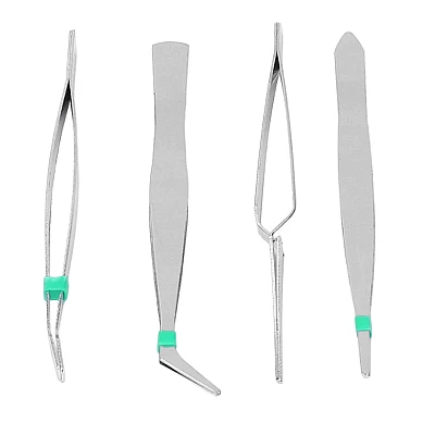 Set 7 Pensete Antistatic Diverse forme Rosu + Argintiu Set 7 Pensete Antistatic Diverse forme Rosu + Argintiu