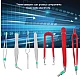 Set 7 Pensete Antistatic Diverse forme Rosu + Argintiu Set 7 Pensete Antistatic Diverse forme Rosu + Argintiu
