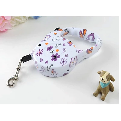 Lesa automata pentru caini model colorat 5 metri Lesa automata pentru caini model colorat 5 metri