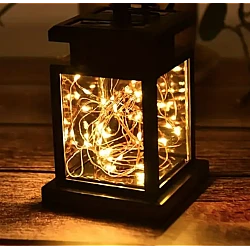 UB Felinar cu incarcare solara lumina calda si instalatie ecorativa interioara
