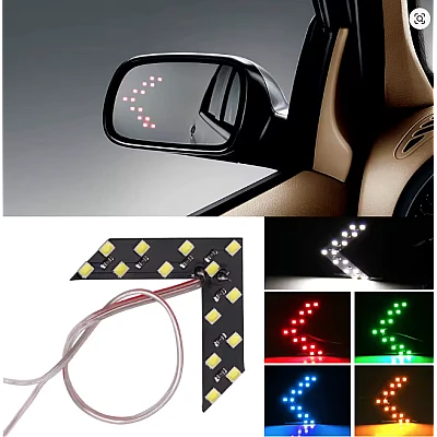 Set 2 Indicatoare semnalizare oglinda tip sageata LED Galben 12V tuning auto Set 2 Indicatoare semnalizare oglinda tip sageata LED Galben 12V tuning auto