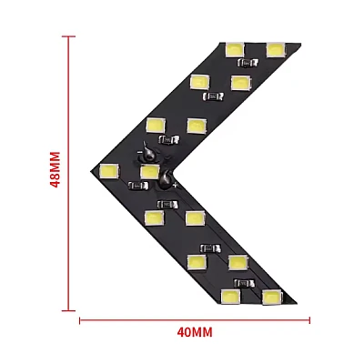Set 2 Indicatoare semnalizare oglinda tip sageata LED Galben 12V tuning auto Set 2 Indicatoare semnalizare oglinda tip sageata LED Galben 12V tuning auto
