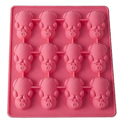 Forma prajituri din silicon pentru ciocolata si bomboane model piggy Forma prajituri din silicon pentru ciocolata si bomboane model piggy