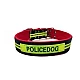 Zgarda (curea) pentru caini 60 cm fluorescenta POLICE DOG