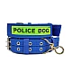 Zgarda (curea) pentru caini 60 cm fluorescenta POLICE DOG
