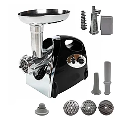 Masina de tocat carne electrica Model MX976 functie Reverse NEAGRA 3800W 3 site,accesorii rosii inclus