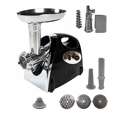 Masina de tocat carne electrica Model MX976 functie Reverse NEAGRA 3800W 3 site,accesorii rosii inclus Masina de tocat carne electrica Model MX976 functie Reverse NEAGRA 3800W 3 site,accesorii rosii inclus