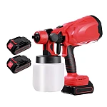 Pistol profesional de vopsit si zugravit electric 800 ml si 2 acumulatori 48V Portabil