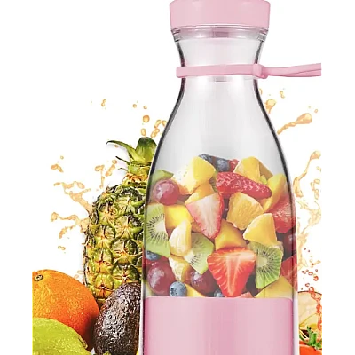 Mini blender portabil smoothie si shake incarcare usb 6 lame otel Inoxidabil 380 ml Mini blender portabil smoothie si shake incarcare usb 6 lame otel Inoxidabil 380 ml