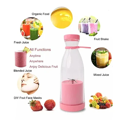 Mini blender portabil smoothie si shake incarcare usb 6 lame otel Inoxidabil 380 ml Mini blender portabil smoothie si shake incarcare usb 6 lame otel Inoxidabil 380 ml