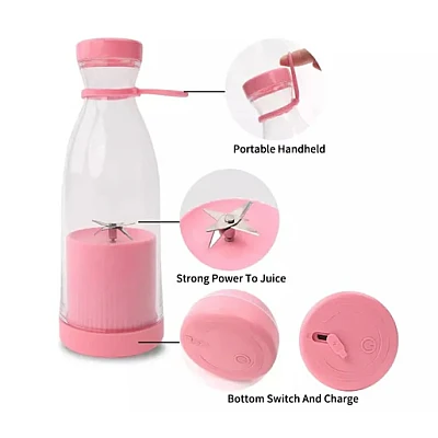 Mini blender portabil smoothie si shake incarcare usb 6 lame otel Inoxidabil 380 ml Mini blender portabil smoothie si shake incarcare usb 6 lame otel Inoxidabil 380 ml