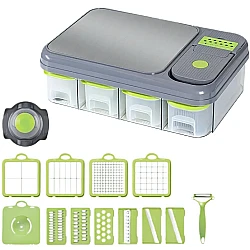 Set 6 in 1 pentru bucatarie Tocator si feliator multifunctional