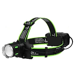 Lanterna de cap cu led si acumulator BL SXB A43 de 30W zoom pentru camping pescuit