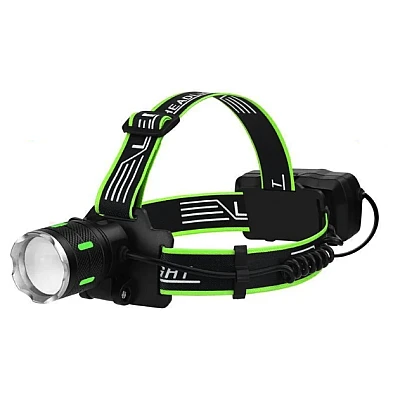 Lanterna de cap cu led si acumulator BL SXB A43 de 30W zoom pentru camping pescuit
