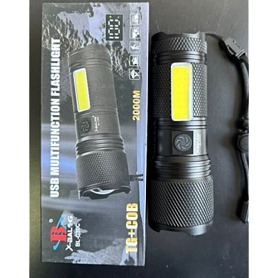 Mini lanterna de mana puternica BL C30C TG cu LED COB lateral