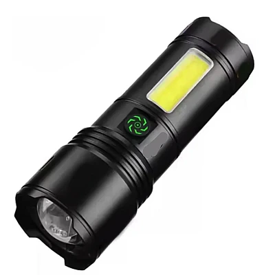 Mini lanterna de mana puternica BL C30C TG cu LED COB lateral