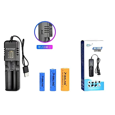 Incarcator pentru acumulatori cu 1 port HD 132650A cu USB de 4.2V 1000mA