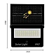 Lampa solara de perete IP67 cu 126 LED pentru exterior CB LD180 126