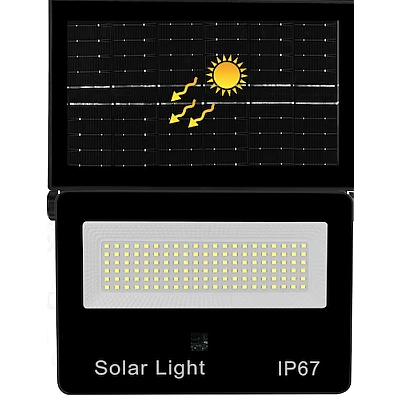 Lampa solara de perete IP67 cu 126 LED pentru exterior CB LD180 126
