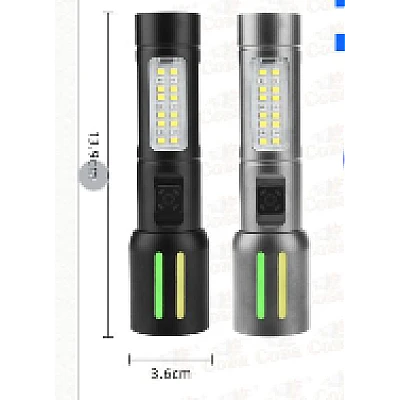 Lanterna de mana LED reincarcabila CB 505A TG cu incarcare USB