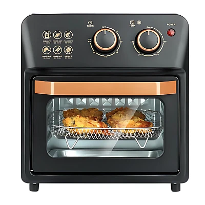Friteuza cu aer cald retro (cuptor electric) cu prajitor de paine cuptor cu convectie de 12 l pentru casa Friteuza cu aer cald retro (cuptor electric) cu prajitor de paine cuptor cu convectie de 12 l pentru casa