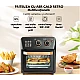 Friteuza cu aer cald retro (cuptor electric) cu prajitor de paine cuptor cu convectie de 12 l pentru casa Friteuza cu aer cald retro (cuptor electric) cu prajitor de paine cuptor cu convectie de 12 l pentru casa