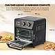 Friteuza cu aer cald retro (cuptor electric) cu prajitor de paine cuptor cu convectie de 12 l pentru casa Friteuza cu aer cald retro (cuptor electric) cu prajitor de paine cuptor cu convectie de 12 l pentru casa