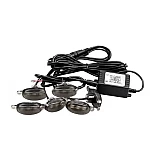 Kit 6 lumini ambientale auto pentru grila RGB 12V cu aplicatie