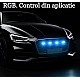 Kit 6 lumini ambientale auto pentru grila RGB 12V cu aplicatie Kit 6 lumini ambientale auto pentru grila RGB 12V cu aplicatie