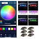 Kit 6 lumini ambientale auto pentru grila RGB 12V cu aplicatie
