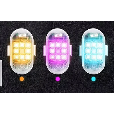 Set 2 mini stroboscope LED Wireless cu magnet acumulator si telecomanda pentru Auto Moto si Biciclete Set 2 mini stroboscope LED Wireless cu magnet acumulator si telecomanda pentru Auto Moto si Biciclete