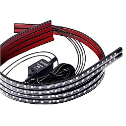 Kit lumina ambientala auto 90 X 120 cm pentru exterior sub masina RGB