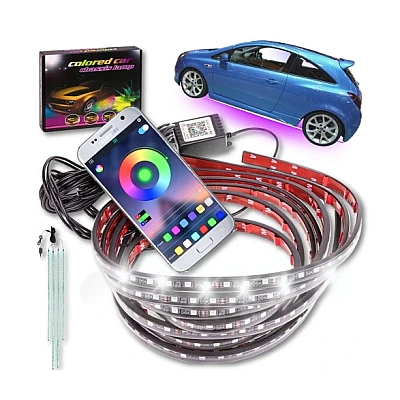 Kit lumina ambientala auto 90 X 120 cm pentru exterior sub masina RGB Kit lumina ambientala auto 90 X 120 cm pentru exterior sub masina RGB
