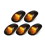 Set 5 Lampi Auto LED pentru Plafon Interior Alimentare 12V Culoare Galben