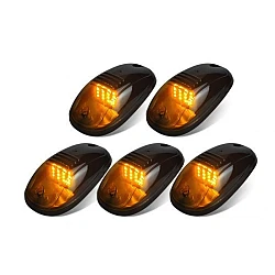 Set 5 Lampi Auto LED pentru Plafon Interior Alimentare 12V Culoare Galben