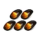 Set 5 Lampi Auto LED pentru Plafon Interior Alimentare 12V Culoare Galben