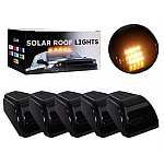 Set 5 Lampi Auto LED pentru plafon auto incarcare SOLARA Culoare Galbena exterior