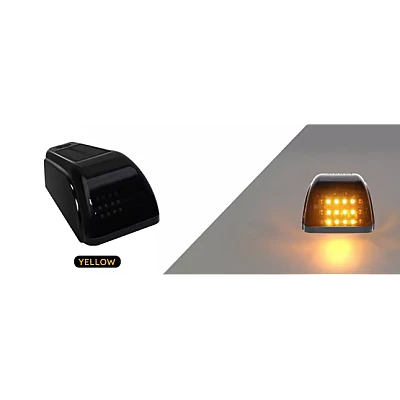 Set 5 Lampi Auto LED pentru plafon auto incarcare SOLARA Culoare Galbena exterior