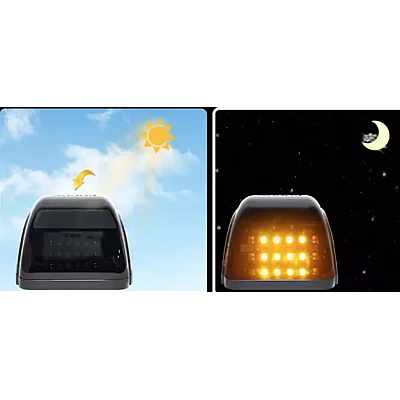 Set 5 Lampi Auto LED pentru plafon auto incarcare SOLARA Culoare Galbena exterior
