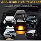 Set 5 Lampi Auto LED pentru plafon auto incarcare SOLARA Culoare Galbena exterior