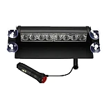 Stroboscop led auto 8 LED parbriz cob rosu albastru