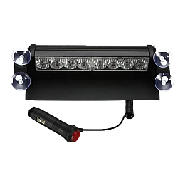 Stroboscop led auto 8 LED parbriz cob rosu albastru