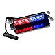 Stroboscop led auto 8 LED parbriz cob rosu albastru