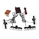 Set 4 stroboscoape cu 4 leduri lumina Albastra si Telecomanda