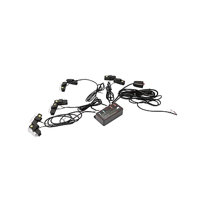 Set 8 stroboscoape auto cu 2 LED lumina galbena 12V Set 8 stroboscoape auto cu 2 LED lumina galbena 12V